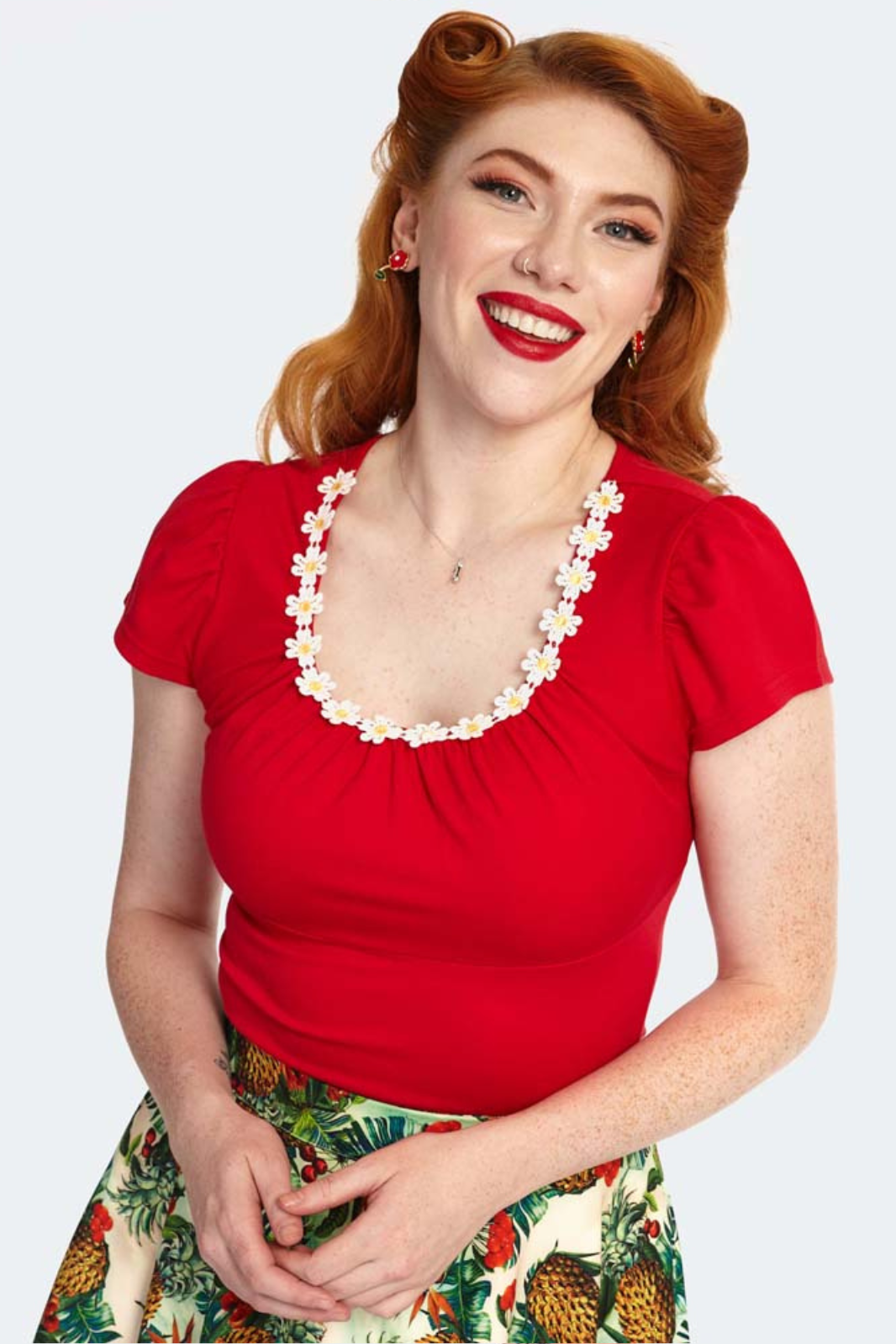Vixen Curve Debbie Daisy Trim Top