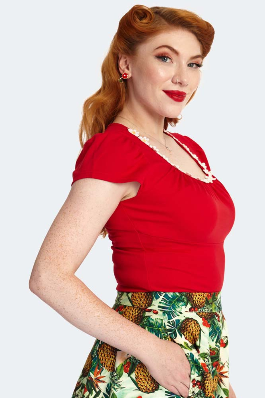 Vixen Curve Debbie Daisy Trim Top
