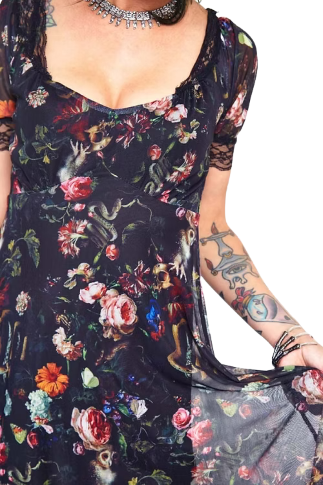 Jawbreaker Night Garden Midi Dress