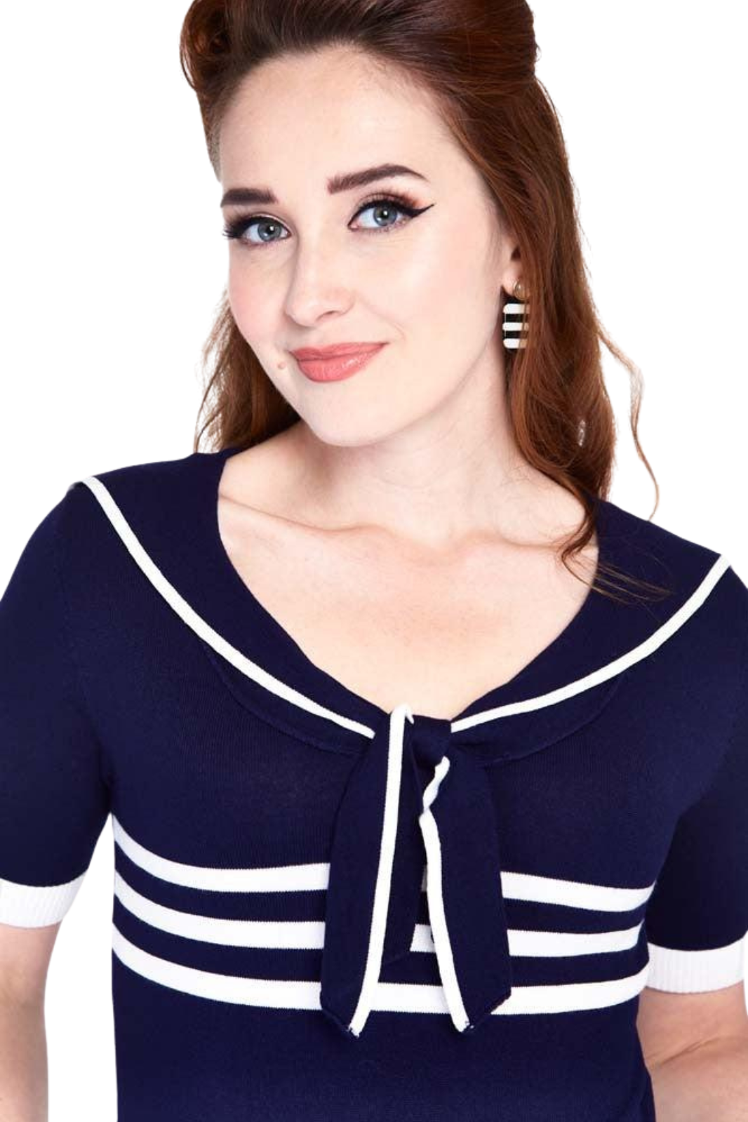 Nautical Tri-Stripe Front Bow Top