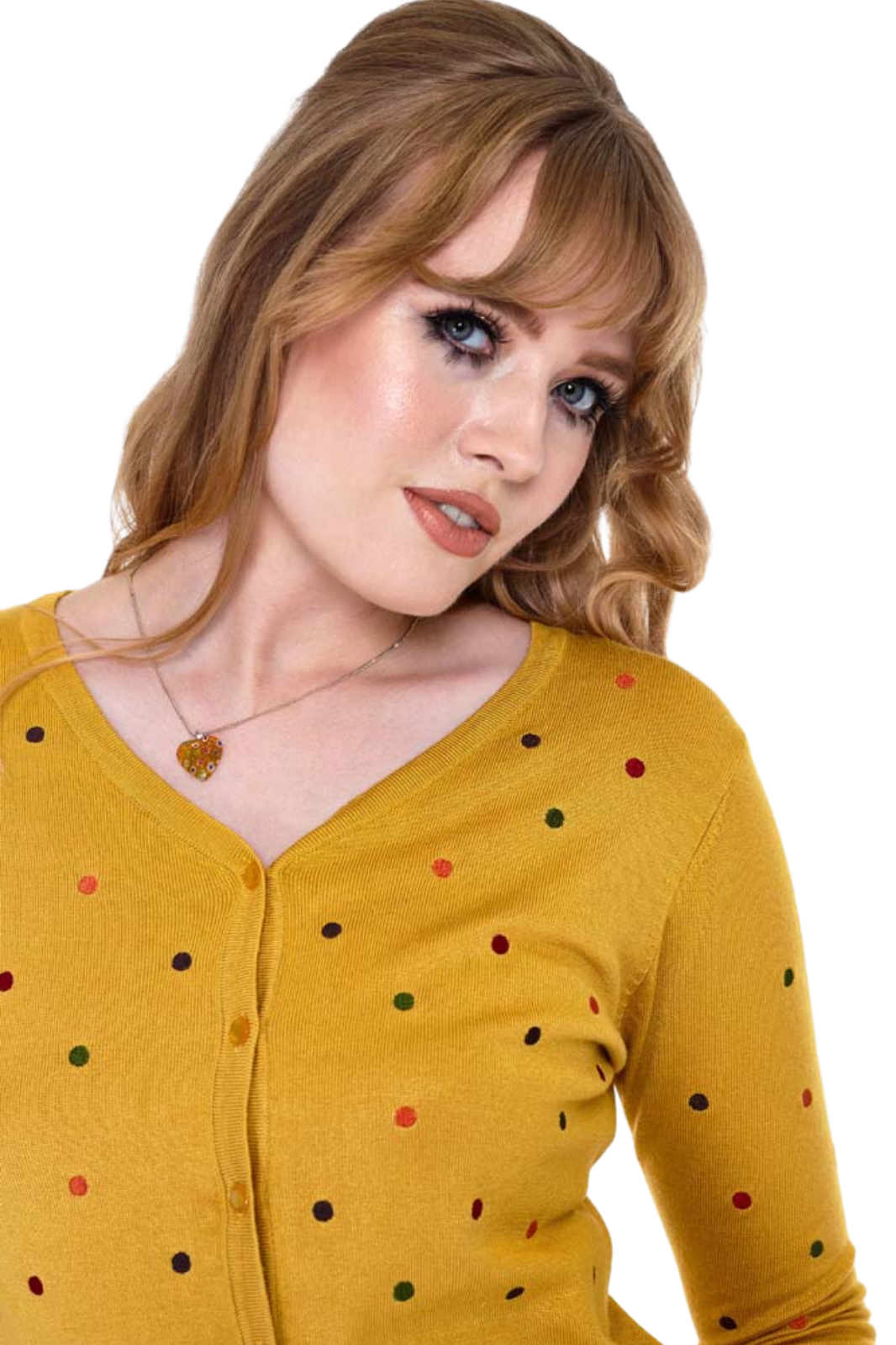 Yellow Polka Dot Cardigan