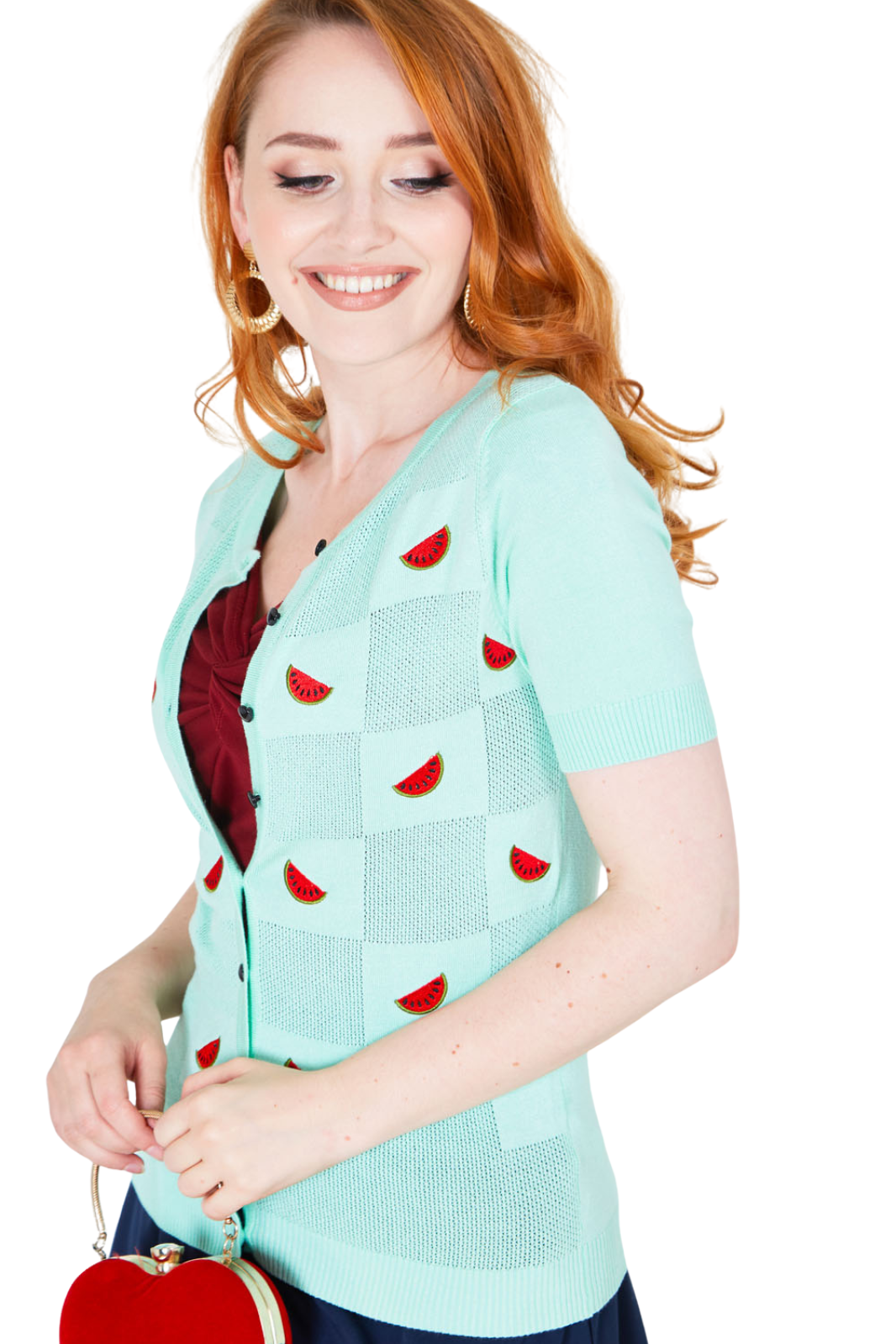 Elaina Watermelon Mint Cardigan