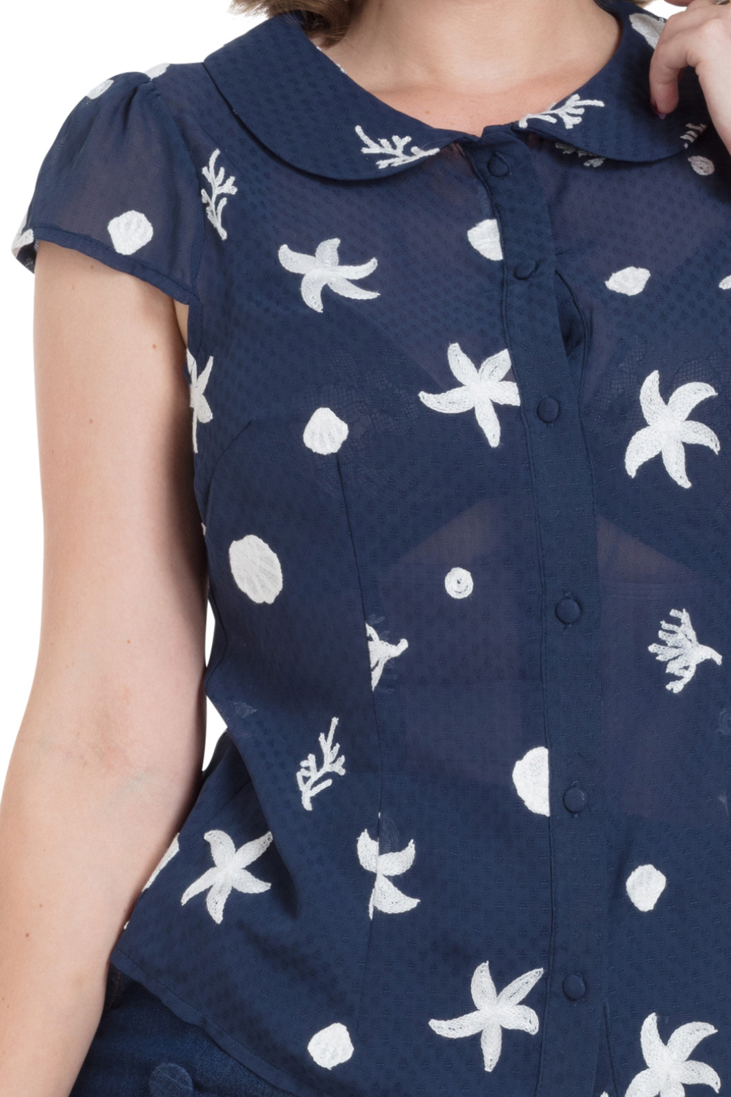 Under the Sea Embroidered Blouse