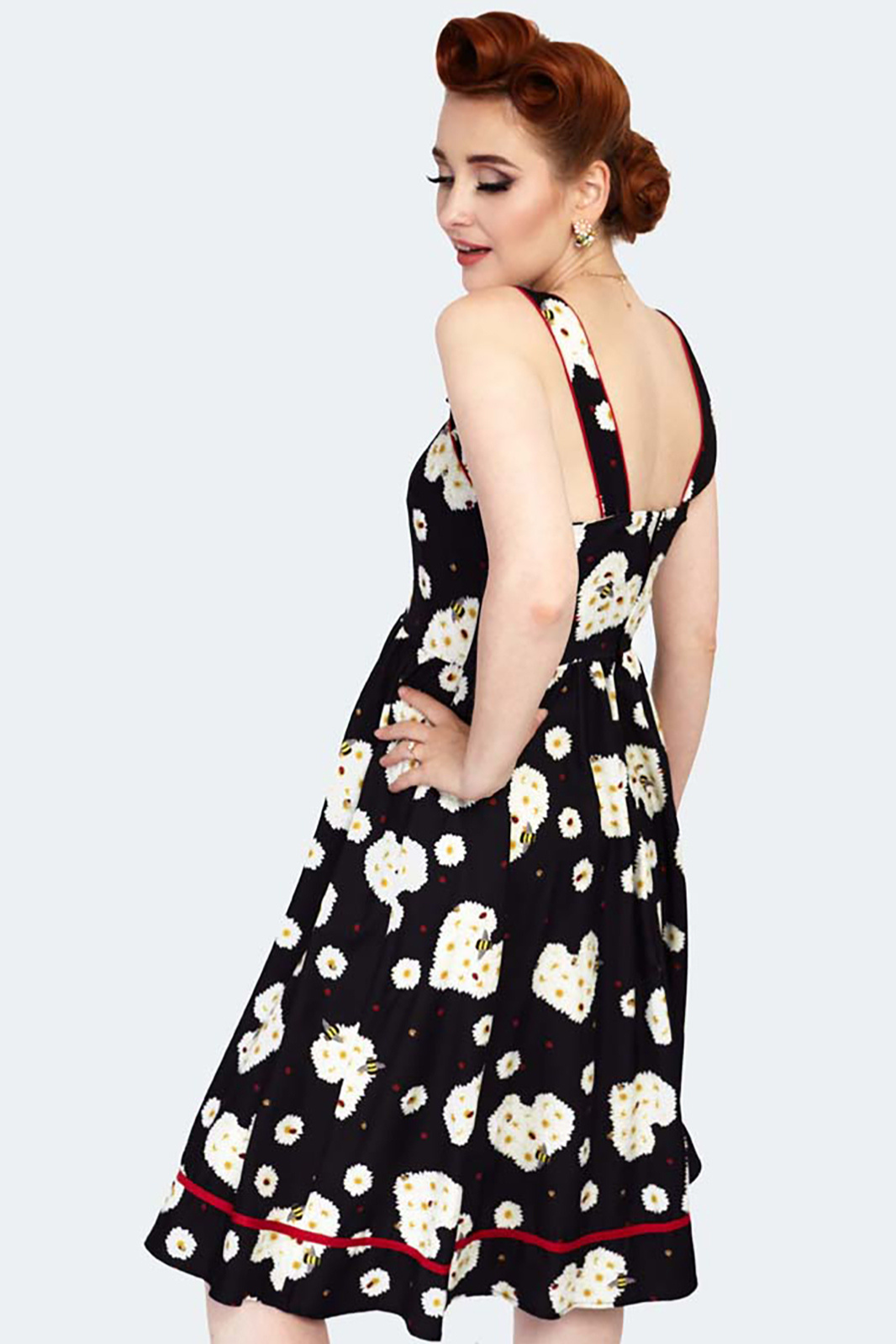 Floral Sleeveless Flare Dress