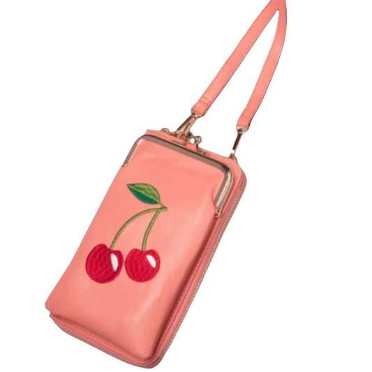 Banned Peach Cherry Phone Bags