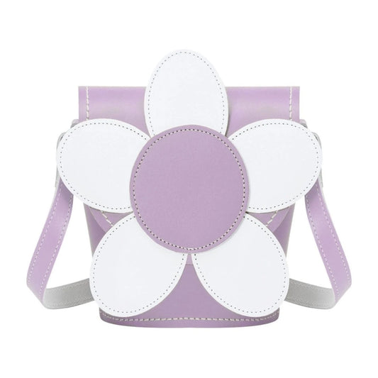 Daisy Handmade Leather Novelty Bag - Pastel Violet