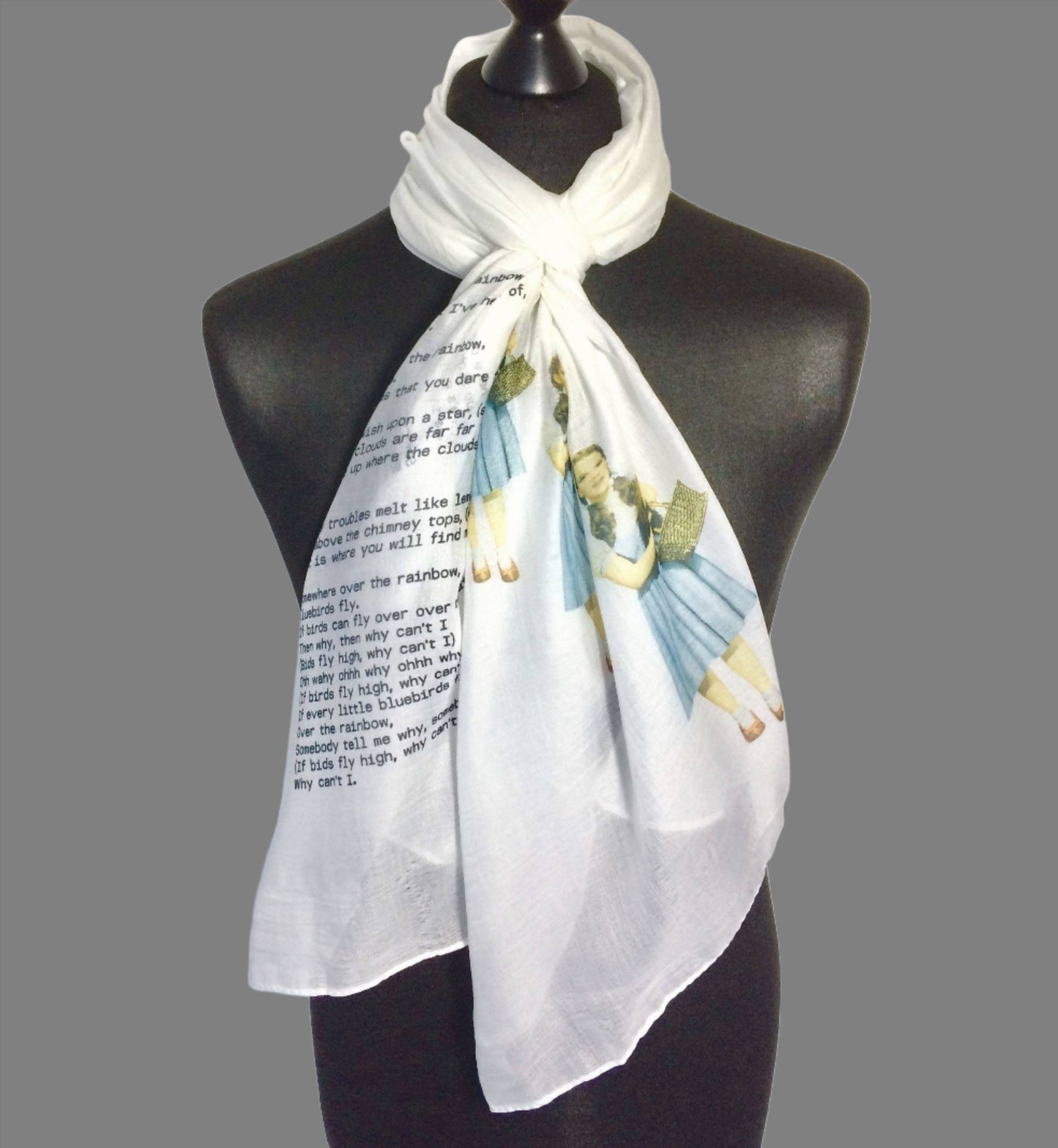 The Wizard of Oz Dorothy scarf. Cult Film scarf. Wizard of Oz gift.