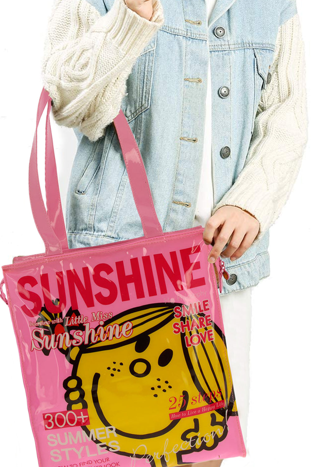 Little Miss Sunshine Plastic Tote Shopper Bag