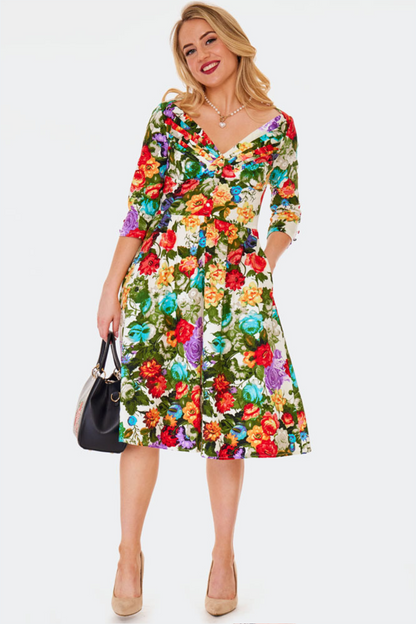 Vintage Rose Tea Dress