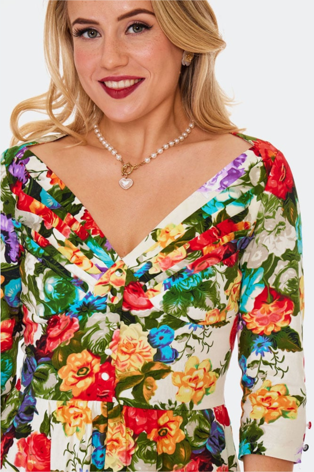 Vintage Rose Tea Dress