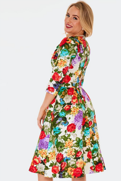Vintage Rose Tea Dress