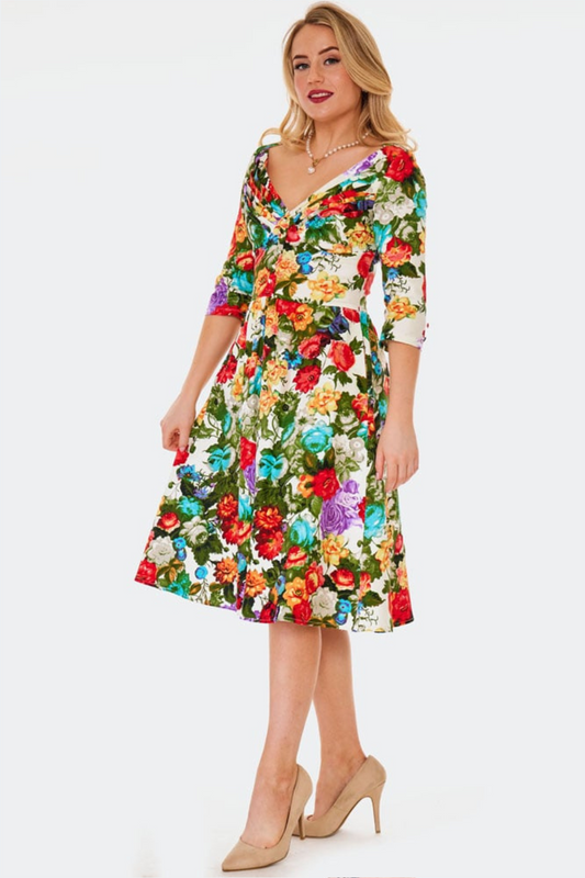 Vintage Rose Tea Dress