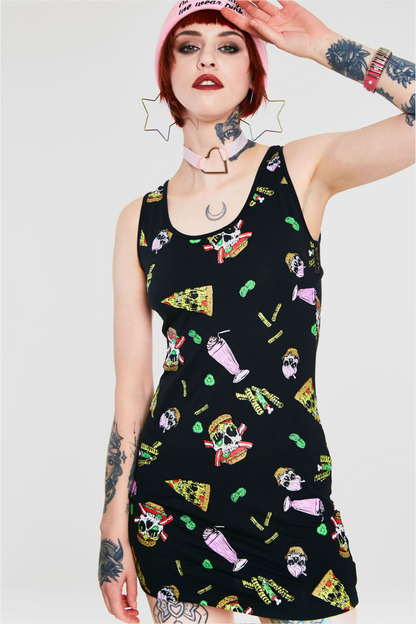 Twitsted Fast Food Cut Out Dress