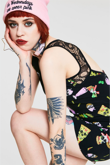 Twitsted Fast Food Cut Out Dress