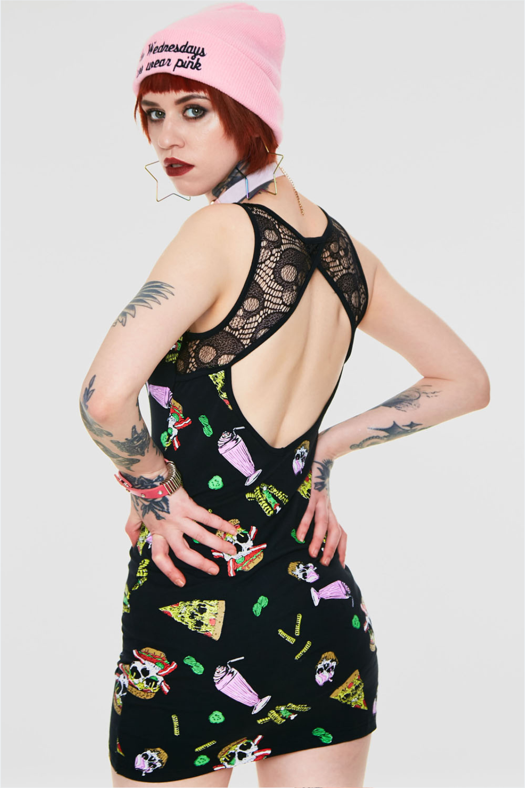 Twitsted Fast Food Cut Out Dress