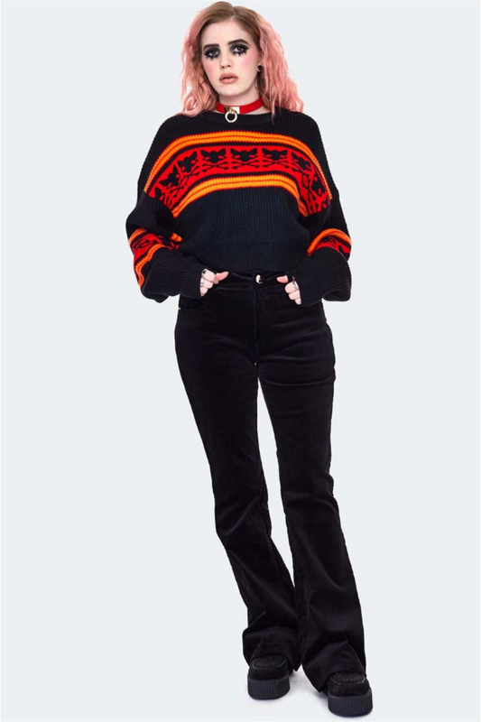Hell Kitten Intarsia Jumper