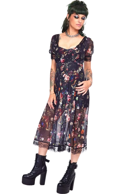 Jawbreaker Night Garden Midi Dress