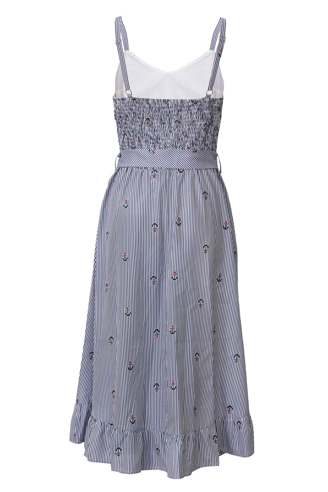 Andy Anchor Pinstripe Flare Dress
