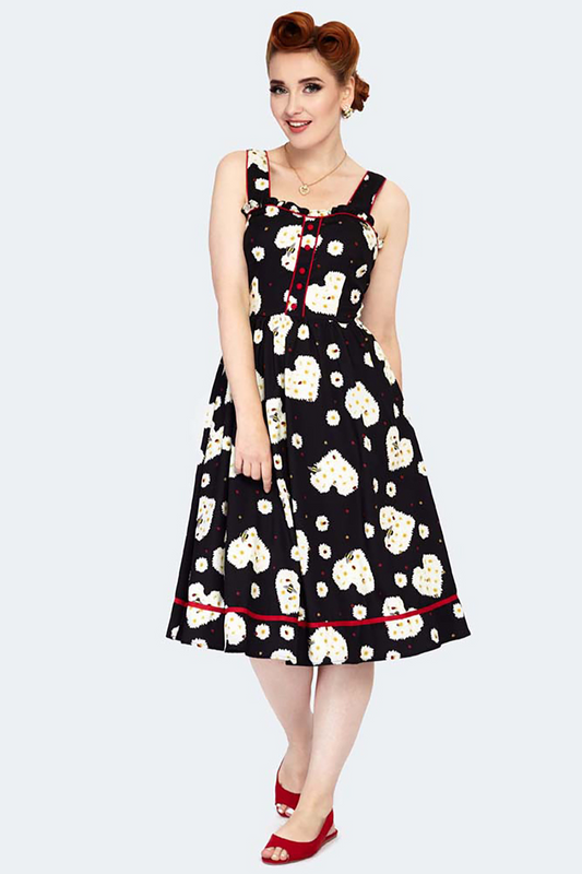 Floral Sleeveless Flare Dress