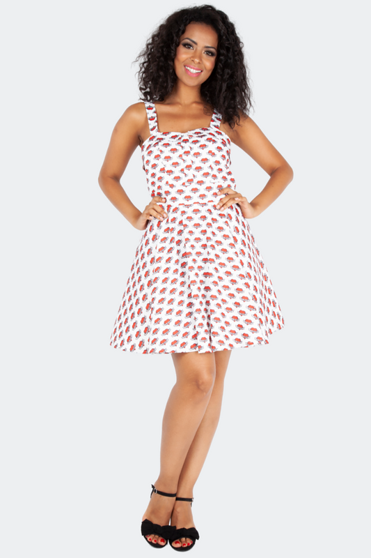 Heart Mini Flare Dress