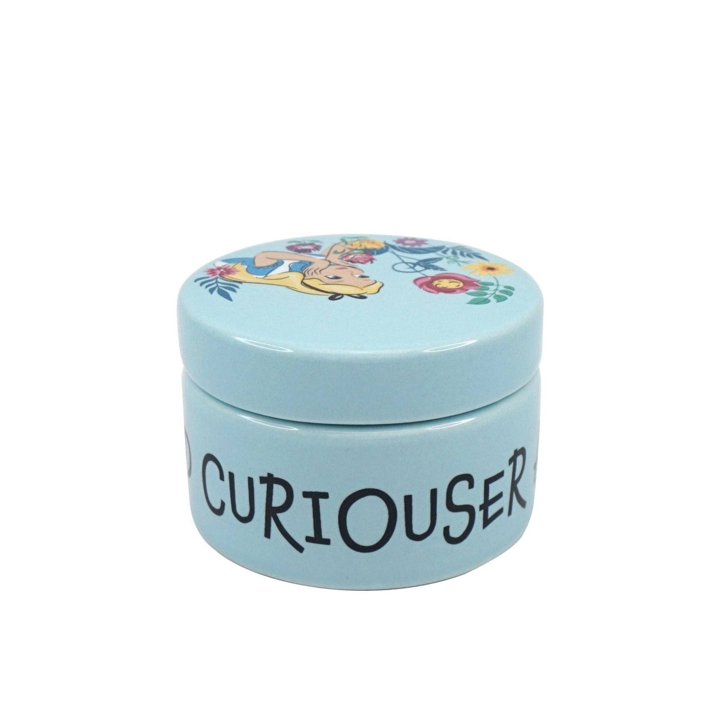 Box Round Ceramic (6cm) - Alice in Wonderland