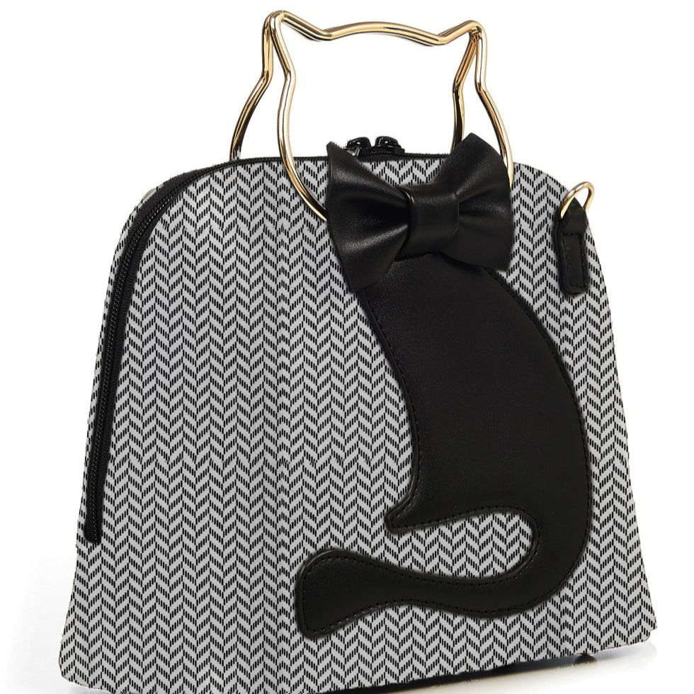 Cat Handle Handbag