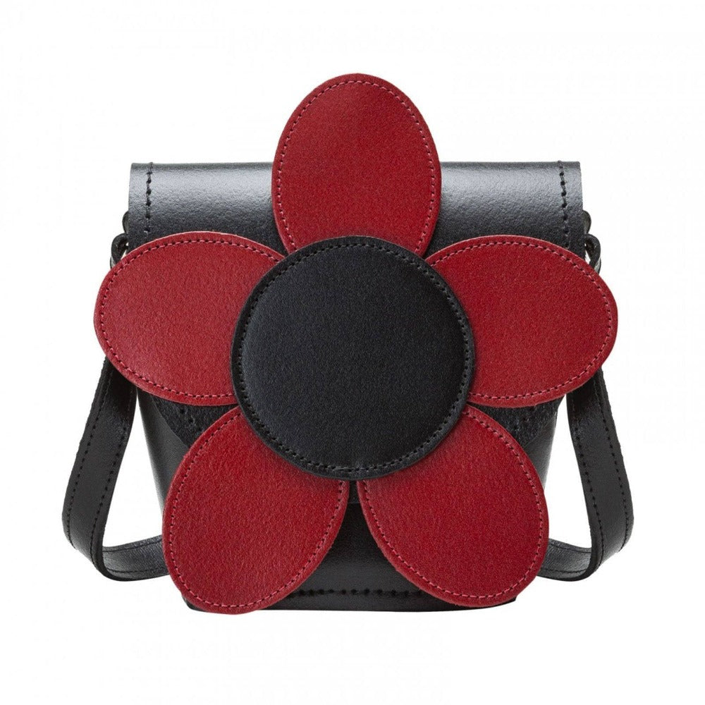 Handmade Leather Novelty Bag - Poppy