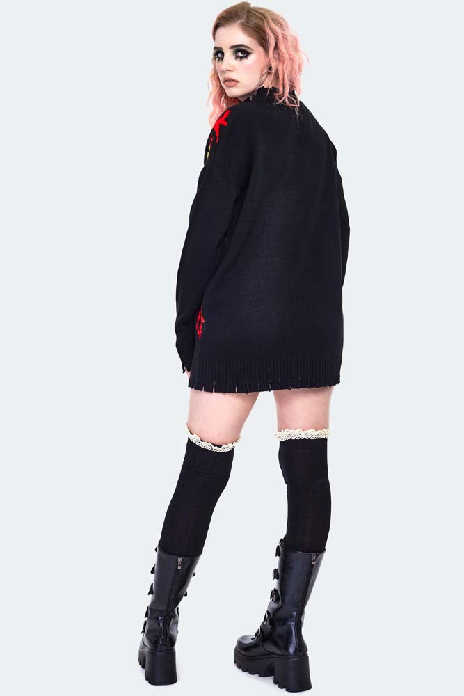 Laughing Gremlin Oversized Knitted Sweater