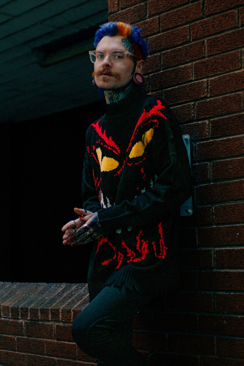 Laughing Gremlin Oversized Knitted Sweater