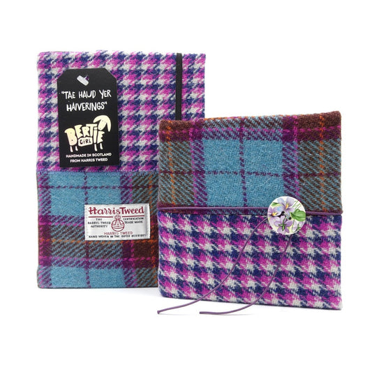 A5 – Pink Houndstooth and Teal Check “Tae Haud Yer Haiverings”