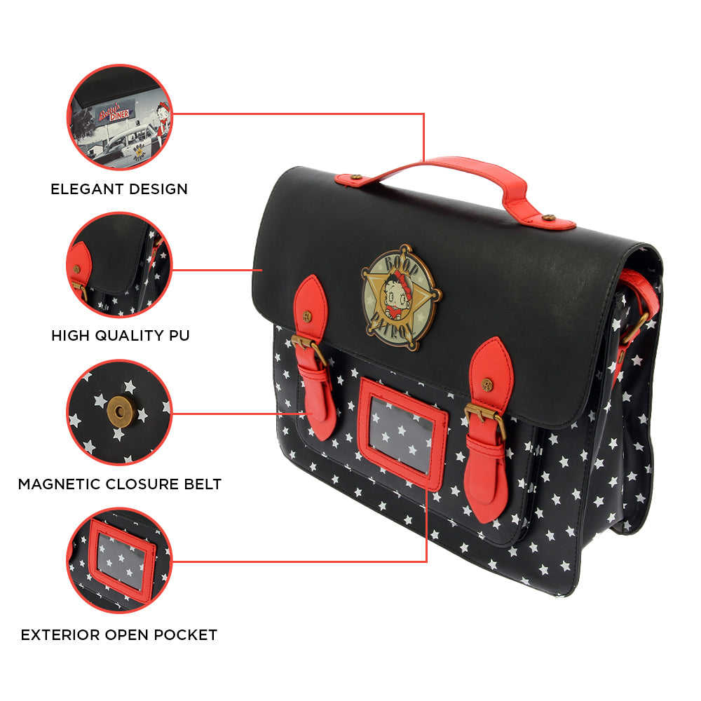 Betty Boop Police Satchel Bag