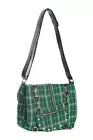 Green Tartan Messenger Bag