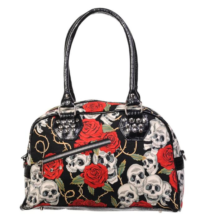 Skull and Rose Weekend Bag