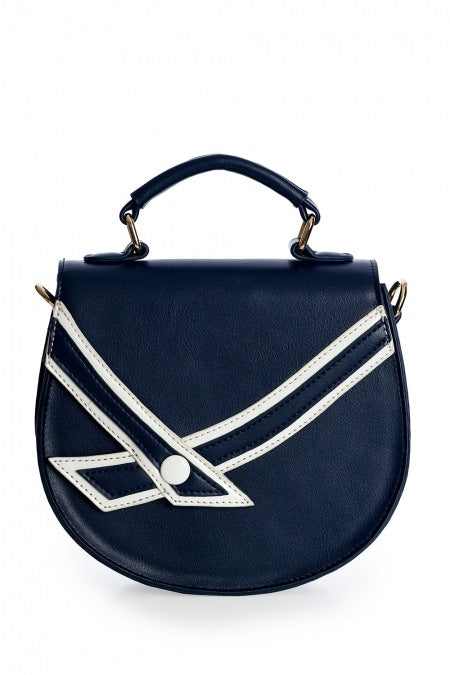 Navy Blue Small Nautical Bag