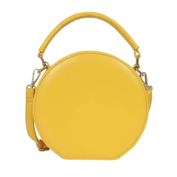 Yellow Round Handbag